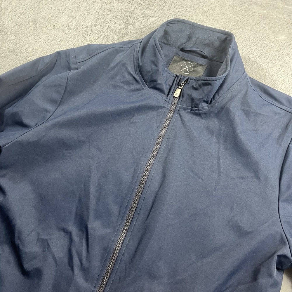 Cuts Clothing Legacy Bomber Jacket Mens Size XL Navy Blue Full Zip